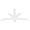 Ekena Millwork Davenport Architectural Grade PVC Gable Bracket, 96"W x 40"H x 4"D x 6"F, 10/12 Pitch GBP096X40X0406DAV00 - alternate 3